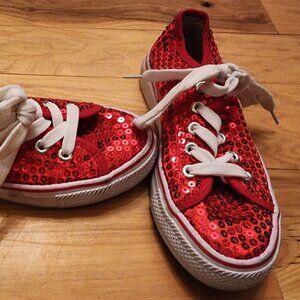 size 2Y Balera red dance shoes